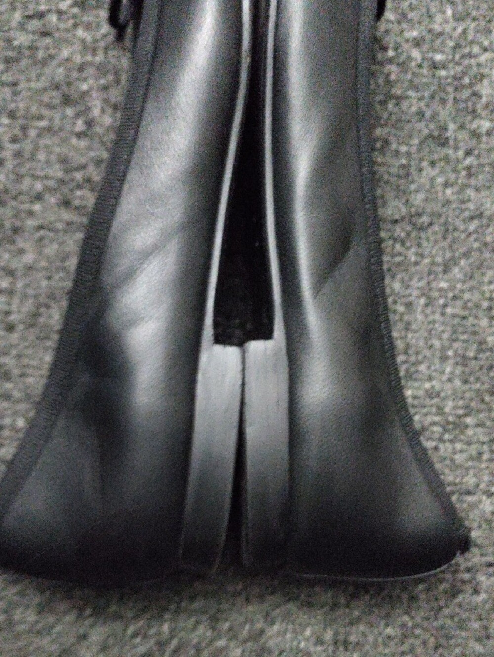 Margaux Black Pointed Toe Leather Ballet Flats with Bow - Picture 8 of 10